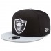 New Era Oakland Raiders Baycik Snapback Adjustable Hat - Black/Silver 1483778